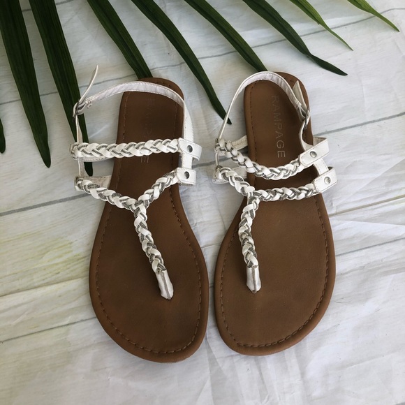 Rampage Shoes - Rampage White Slingback Sandal